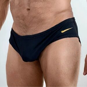 Nike Men's Black Swim Briefs, competition fit